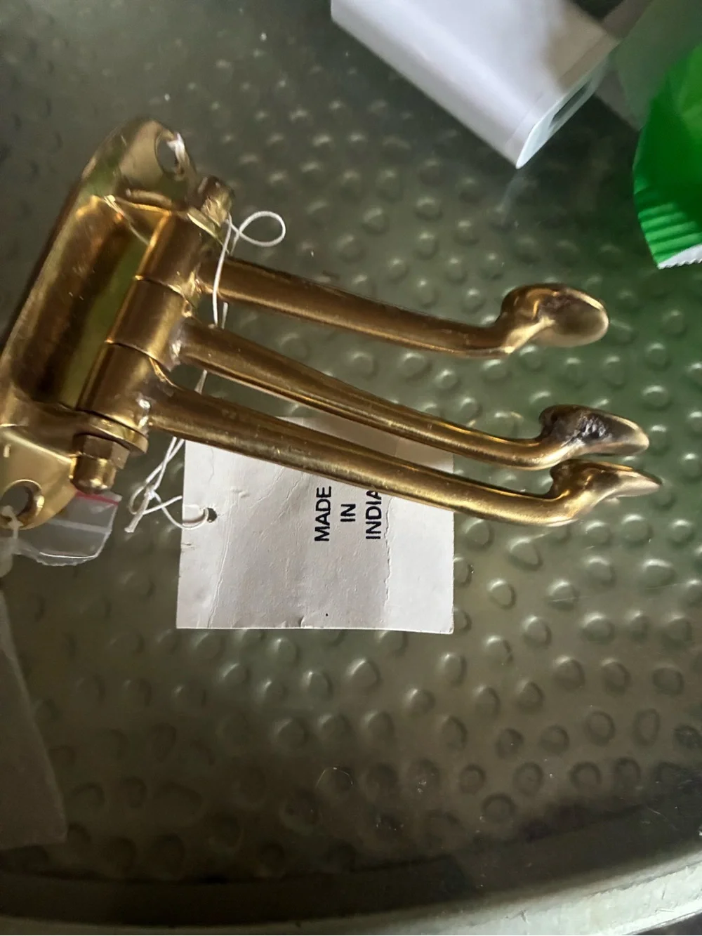 Brass Triple-Arm Candle Snuffer / Wick Trimmer